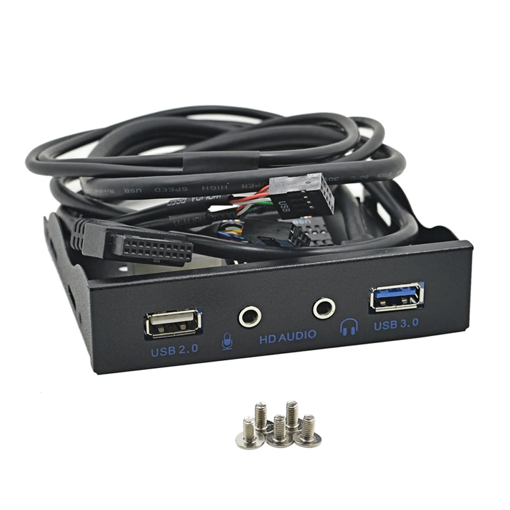 High Speed 20 Pin 4 Ports USB 2.0 + HD Audio+USB 3.0 Floppy Front Panel
