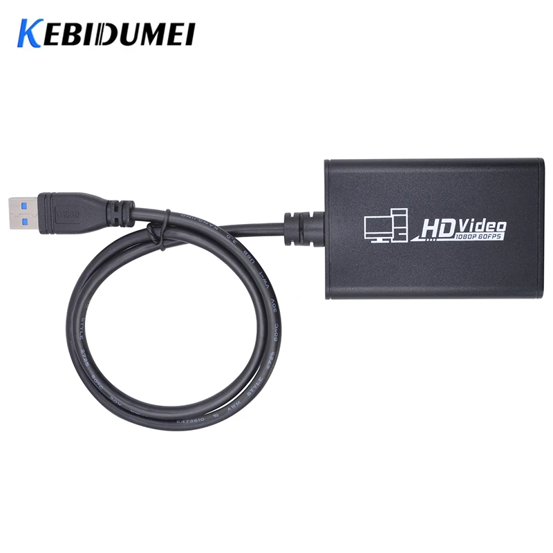 USB 3 0 конвертер Kebidumei аудио игра Карта видеозахвата HDMI 1080P Full HD адаптер захвата ТВ