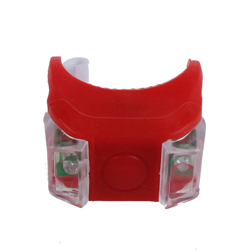 Cheap Silicone Bike Bicycle Lights Waterproof Cycling Front Rear Rail Light Handlebar LED Flash Safety Warning Lamps Battery 5