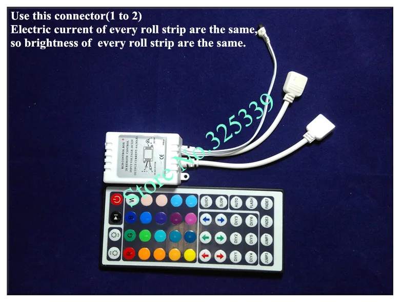 1 комплект SMD 5050 60 светодиодный/M 10 метров RGB Светодиодная лента фонарик освещение IP65 водонепроницаемая лента+ пульт дистанционного управления 44 ключа+ адаптер питания 6A