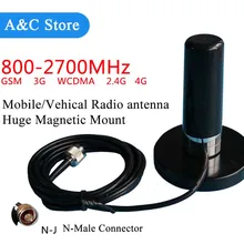 Двухдиапазонная Мобильная/vehical антенна UHF CDMA GSM 2G 3g 4G-LTE 800~ 2700MHz магнитное крепление 3M Кабель для KT8900 KT8900R BJ-218 TM-218