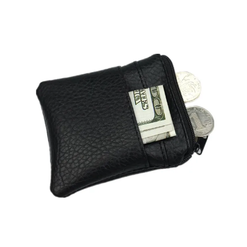 

2018 Fashion Pu Leather Cheap Coin Purse Women Men Small Mini Short Wallet Bags Change Little Key Credit Card Holder Business