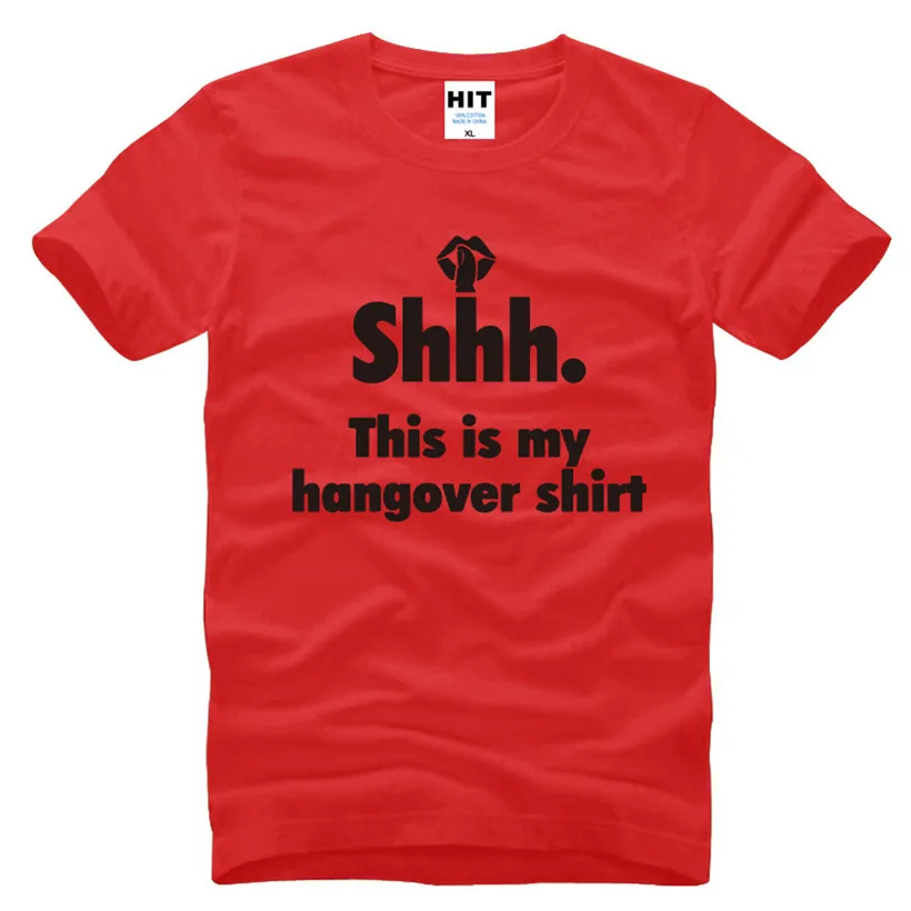 Это мое похмелье рубашка напечатанные буквы Забавный творческий для мужчин s футболка мода О-образный вырез хлопок новинка футболка - Цвет: HOY HET
