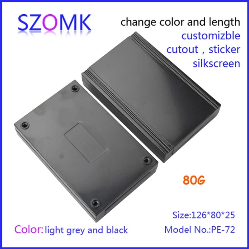 plastic enclosure for electronics control box szomk diy enclosure junction box plastic housing small abs instrument enclosure distribution box black plastic box for electronics project (2)