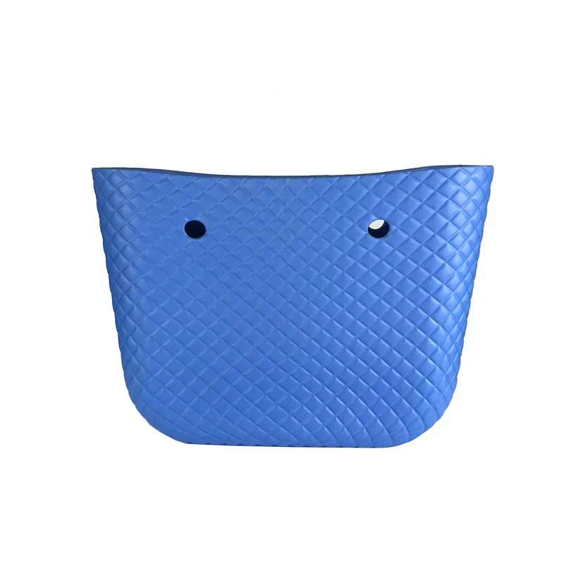 Алмазная зернистая сумка большого размера Водонепроницаемая EVA сумка для тела O Сумка Стиль obag сумка резиновая силиконовая сумка - Цвет: Light blue