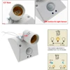E27 Base De La Lampe Infrarouge PIR Capteur Automatique Mur Ampoule Socket/Son Contrôle de La Lumière Capteur Ampoule Titulaire ► Photo 3/6