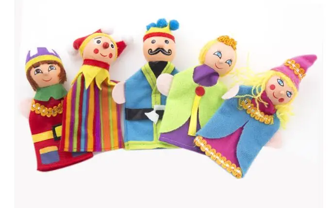 Мультяшные пальчиковые игрушки из плюша, игрушки Король, семья, маленькая девочка, ребенок, куклы, куклы LYQ