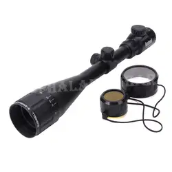 Бренд Снайпер Высокое качество продукт Охота 6-24x50 AOE Riflescope красный зеленый с подсветкой Riflescope сетка винтовка снайперская область