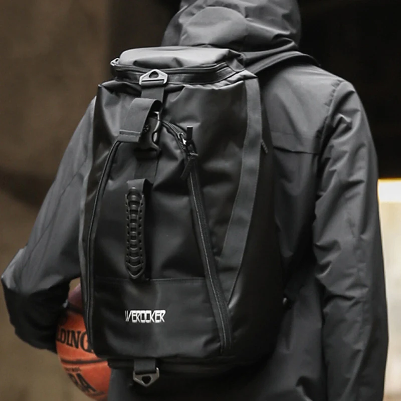 OZUKO multifunción deporte Casual hombres Mochila para Adolescente de moda baloncesto Mochila bolsa de viaje impermeable hombre Mochila