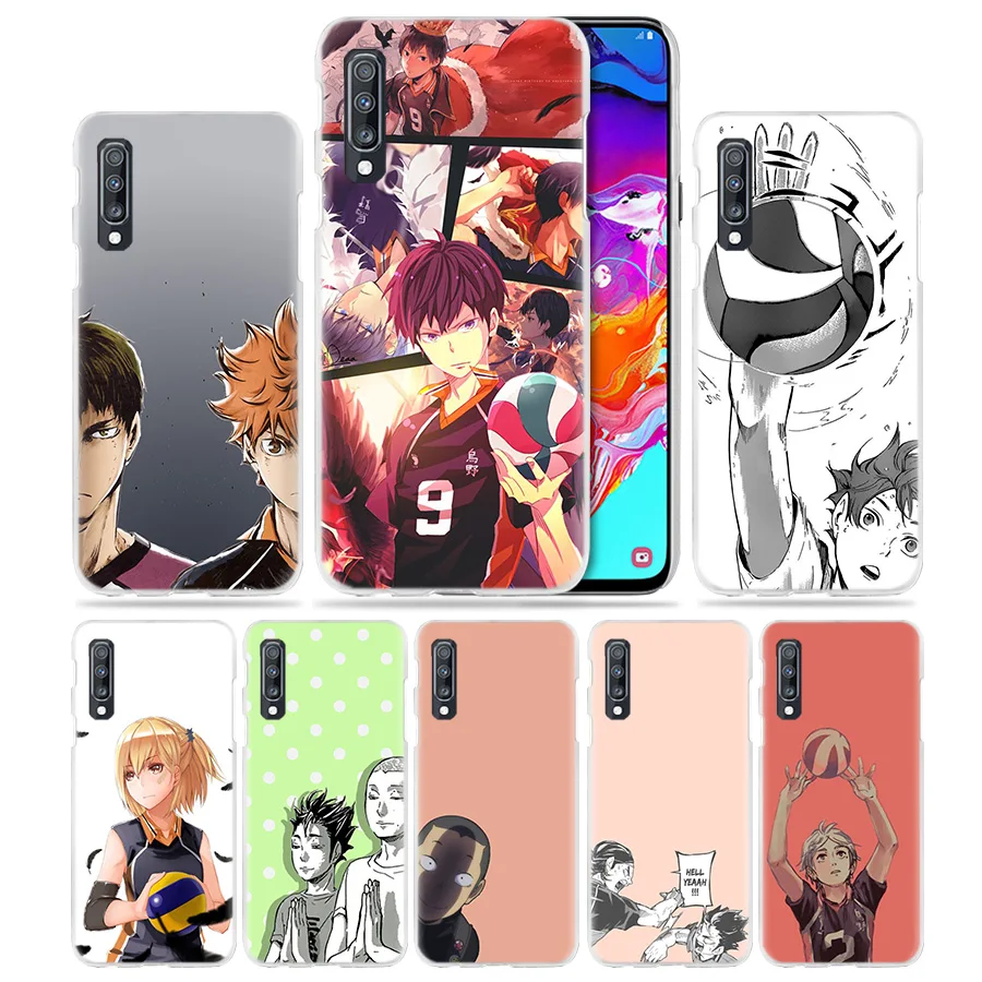 Haikyuu Вики манга чехол для Samsung Galaxy A50 A70 A20e A60 A40 A30 A20 A10 A50s A70s A9 A7 2018 Жесткий ПК телефон