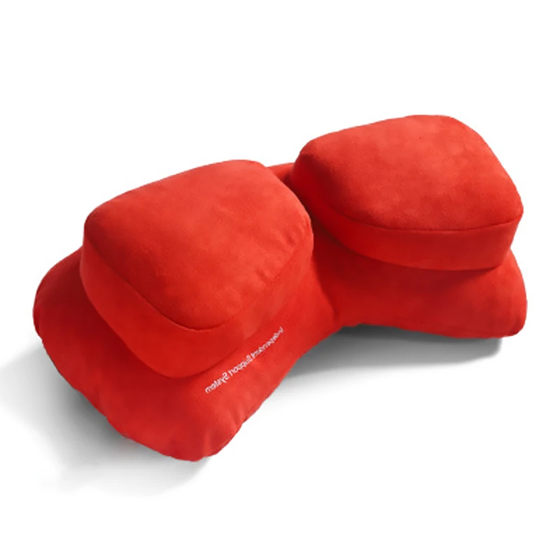 CHUKY автомобильные массажные на сиденья Подушка Удобная подушка для отдыха на шее для Renault megane 2 3 Kia Rio Ceed Mitsubishi Lancer Asx - Цвет: Red