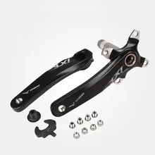 New mtb crankset road bike crank cnc 170mm crank set with bicycle bottom bracket 7 color 2017 new ultra light carbon fiber bicycle crank mtb road bike crankset mountain bike crank length 170mm 175mm bcd 104mm