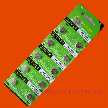 

10PCS AG7 LR927 395 SR927SW alkaline battery TIANQIU