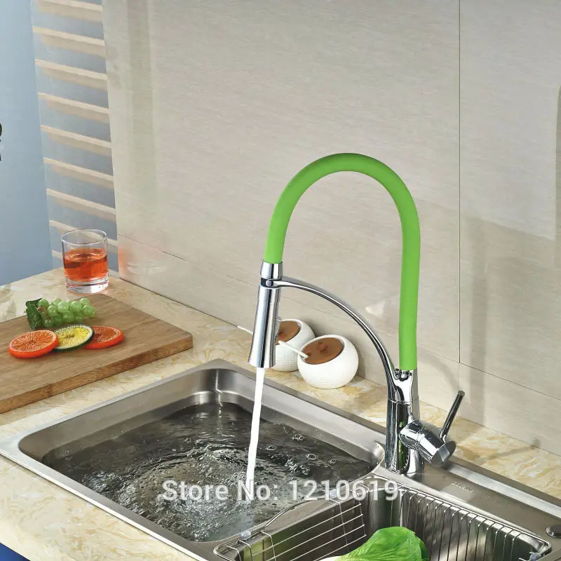 newly pull down kitchen basin faucet mixer tap chrome finished w green sink faucet single - Kitchen Basin Sinks newly pull down kitchen basin faucet mixer tap chrome finished w green sink faucet single - Kitchen Basin Sinks