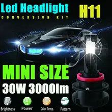 H8 H9 H11 Led Headlight Headlamp Bulbs Conversion Kit with Perfect Beam Pattern Easily Installation Play&Plug LED Fog Lamp Spot