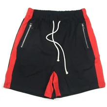 Новое поступление, винтажные шорты с лентами, мужские летние повседневные пляжные шорты с эластичной резинкой на талии, пляжные шорты по колено, уличная одежда