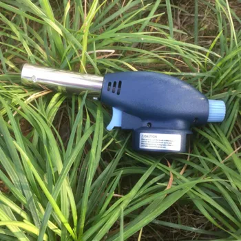 

Outdoor Camping BBQ Flame Gas Torch Gas Burner Gun Flame Thrower Maker Torch Lighter Automatic Press Ignite Soldering Tools