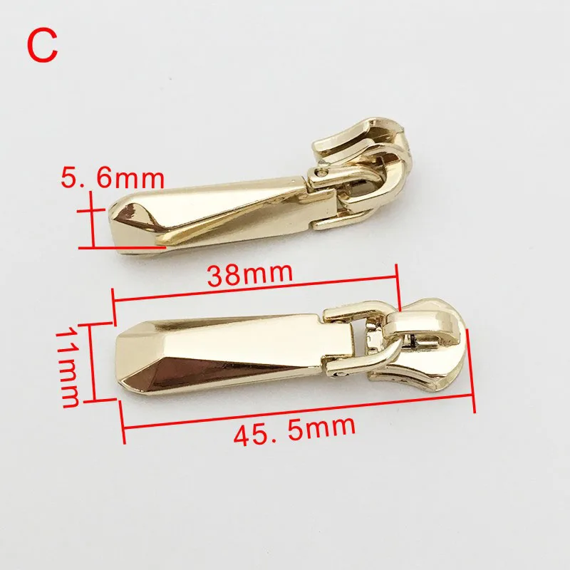10pcs C Meetee 5# слайдеры на молнии с автоматическим замком для металлических молний, пальто для одежды, Съемники на молнии, комплект для ремонта на молнии, аксессуары для шитья - Цвет: 10pcs C