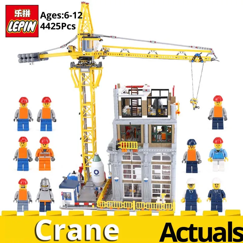 

Lepin Genuine MOC Building Series 15031 The construction with Crane Set Building Blocks Bricks Christmas Gift toys for children