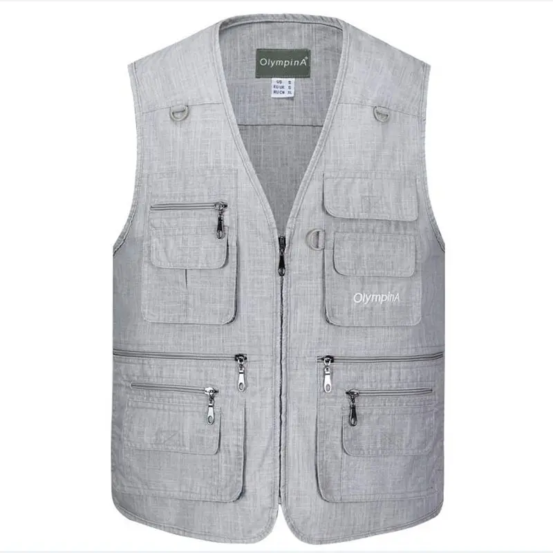 new Photography Vests Man Cotton Casual Wasitcoat For Men Vest With Many Pockets Summer For Men Zipper Regular Men's Sweatshirts new Photography Vests Man Cotton Casual Wasitcoat For Men Vest With Many Pockets Summer For Men Zipper Regular Men's Sweatshirts