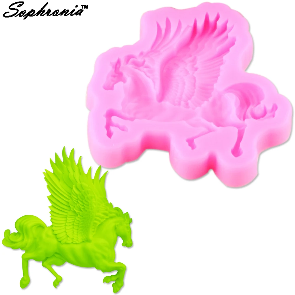 

10PCS/SET 3D Horse silicone mold fondant Cake Decorating Tools Fondant Mould Chocolate Baking Cake Tools M649, 8.5*9*1.4cm