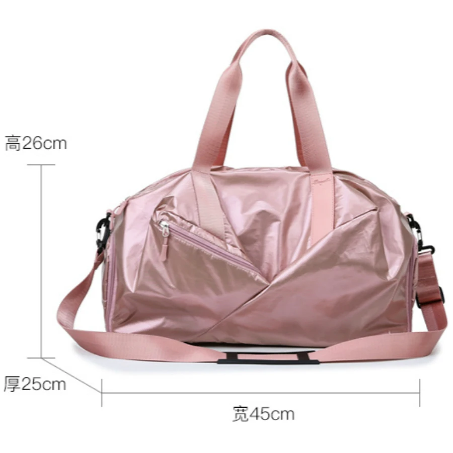  Glossy Yoga Mat Bag Fitness Gym Bags Dry Wet Tas Handbags For Women Men Shoes Travel Training sac D - 33022331483