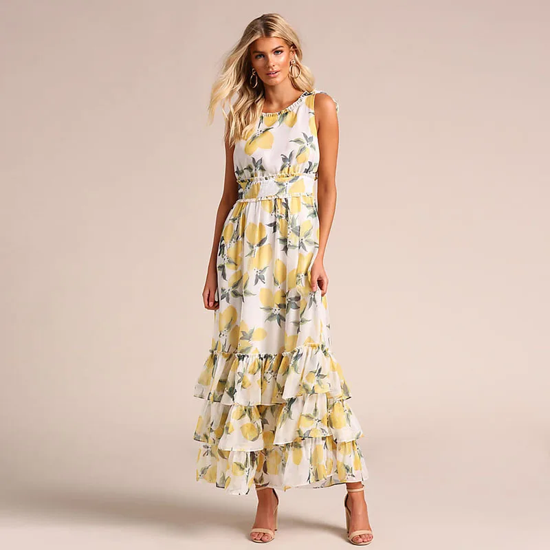 

sexy floral dress robe femme vestido longo kleider fashion party free shiping ruffle dress jurken elbise sukienka loose sundress