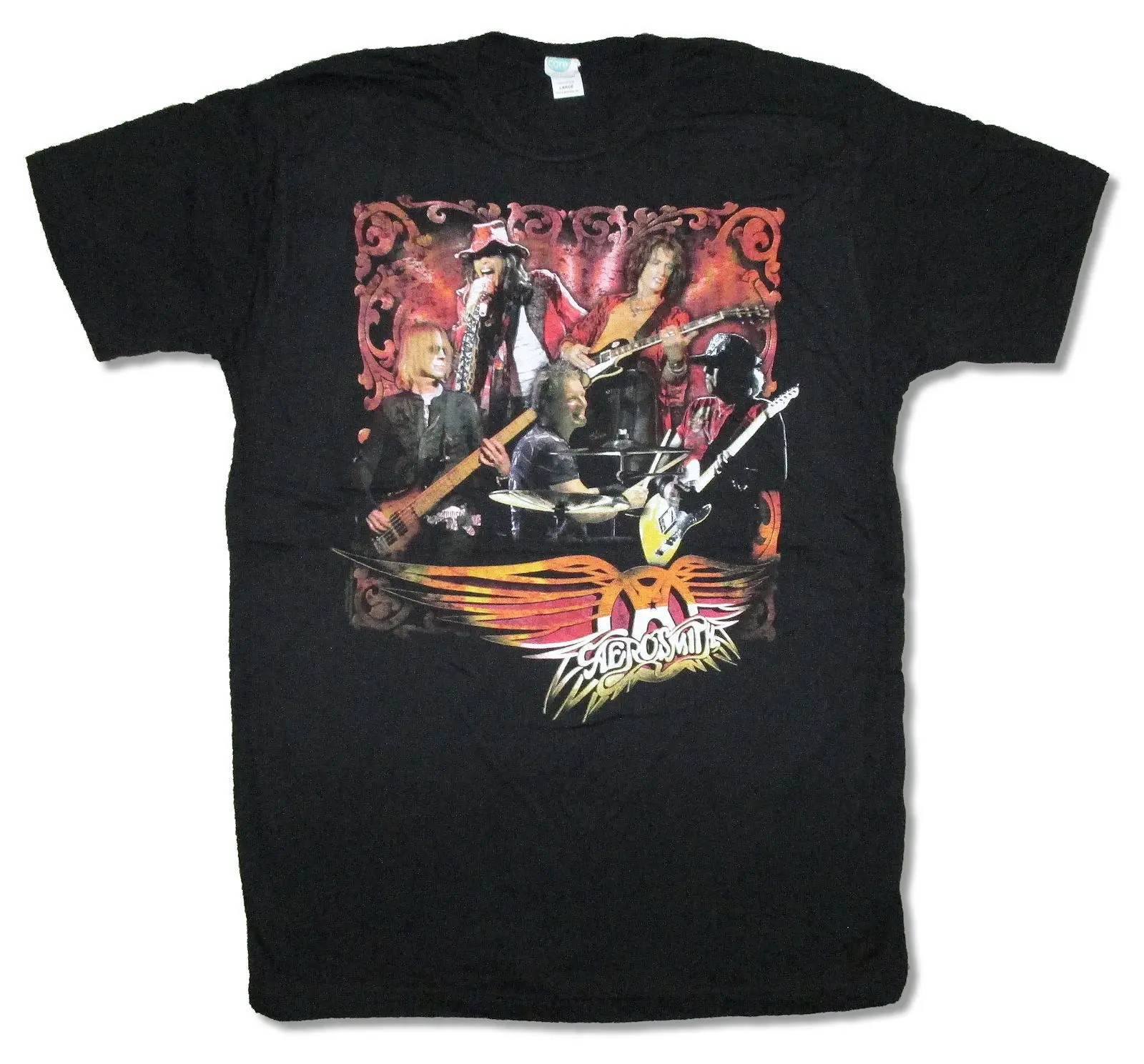 Aerosmith живого изображения Группа Pic Для мужчин черная футболка новые мягкие 2018