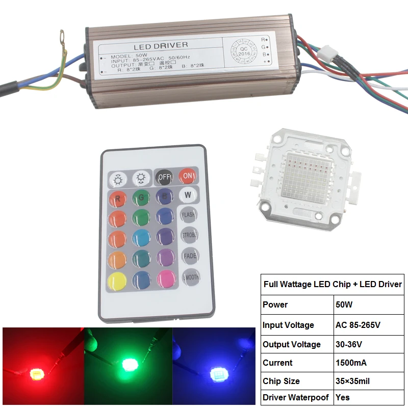 10W 20W 30W 50W 100W COB RGB светодиодный светильник лампы Светодиодный прожектор чип и