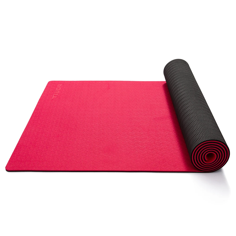 POVIT 6MM TPE Yoga Mat 183*61cm Non-slip Smelless Sports Mats For Dance Crossfit Fitness Gym Training Yoga Pilates Exercise