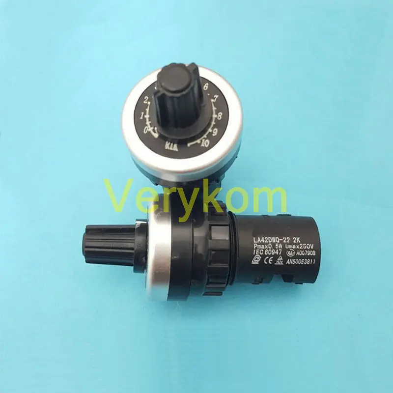 

10pcs/lot LA42DWQ-22 Potentiometer Governor Inverter 1K 2K 5K 10K Resistance Meter Instrument LA42DWQ-22/10K LA42DWQ-22-10K
