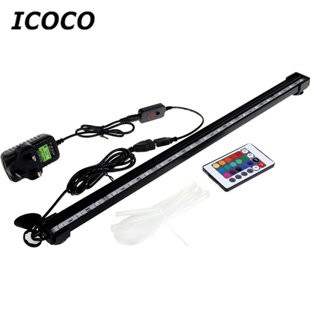 

ICOCO 16cm 6 LED Waterproof LED Light Bar Submersible Air Bubble with 24 Keys Remote Controller for Aquarium Fish Tank Wholesale