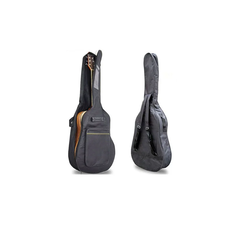Waterproof guitar case double strap Padded Black Guitar Case with