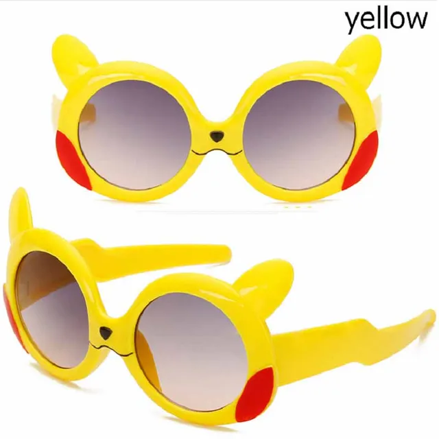 New Fashion Kids Cartoon Pokemon Pikachu glasses Fashion Small Cute Sun