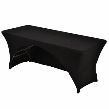 

5PCS Arched Rectangle Wedding Spandex Table Cover Cloth Stretch Tablecloth Event Hotel Decoration