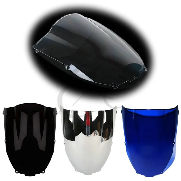 New Motorcycle Windscreen Windshield Dobule Bubble For Kawasaki ZX6R ZX-6R 00-02 01 | Автомобили и мотоциклы