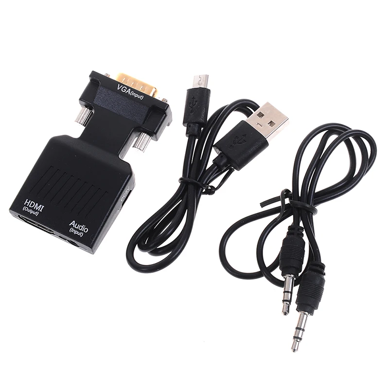 HDMI ToVGA VGA To HDMI Switch Converter With Audio Full HD VGA To HDMI Adapter With Video Output 1080P HD For PC Laptop