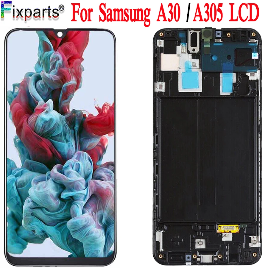 100% тест для Samsung Galaxy A30 A305/DS A305F A305FD A305A ЖК дисплей кодирующий преобразователь