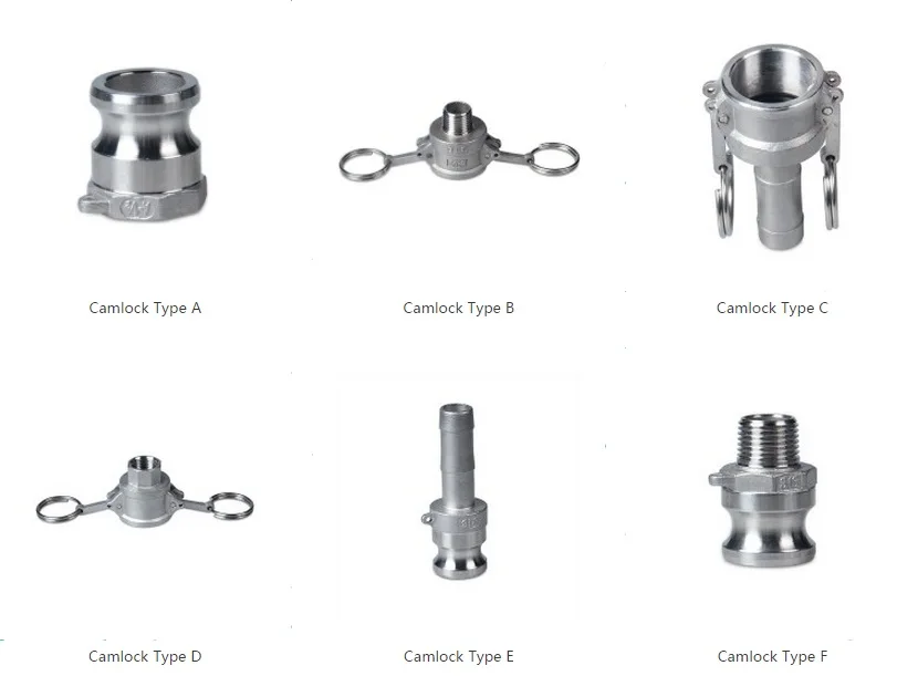 

Camlock QD Stainless Steel 304 Homebrew Fitting 1/2"FPT 1/2MPT 1/2 Barb Draft Beer line Quick Disconnect for Home Brewing