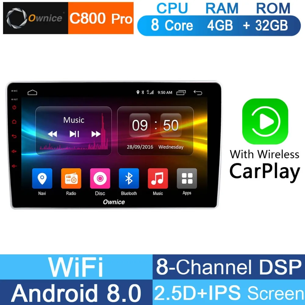 

10.1" IPS Android 9.0 Octa Core 4G+32G Car DVD Player For Nissan Latio D22 Tiida GPS 1Din Radio Stereo Multimedia DSP CarPlay