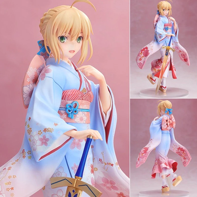 Аниме Фигурка Fate Stay Night фигурка ubw сабля хэги вер кимоно ПВХ кукол модель игрушки