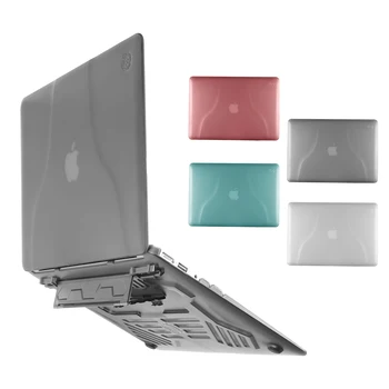

YWVAK Fashion Matte Hard Laptop Case with Portable Stand / Bracket For MacBook Air 13 inch + Keyboard Cover