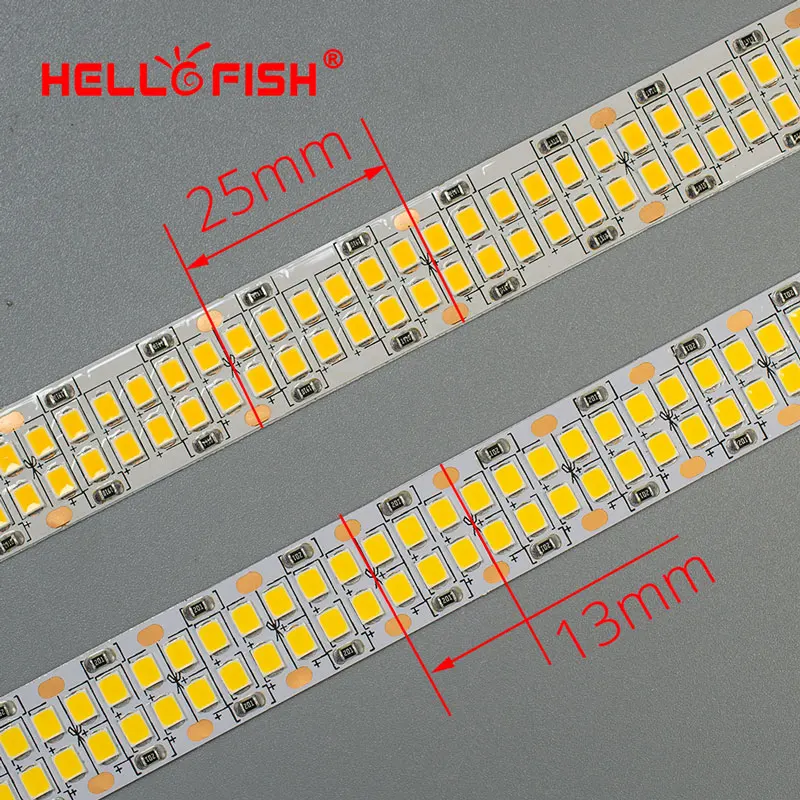 Светодиодная лента 24 В 2835 SMD 1200 2400 LED s Диодная гибкая печатная плата освещение 12