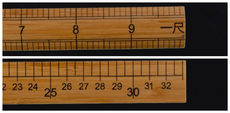 1 шт. 33 см Высококачественная деревянная линейка для шитья, шитья, лоскутного шитья, точная двухсторонняя измерительная линейка