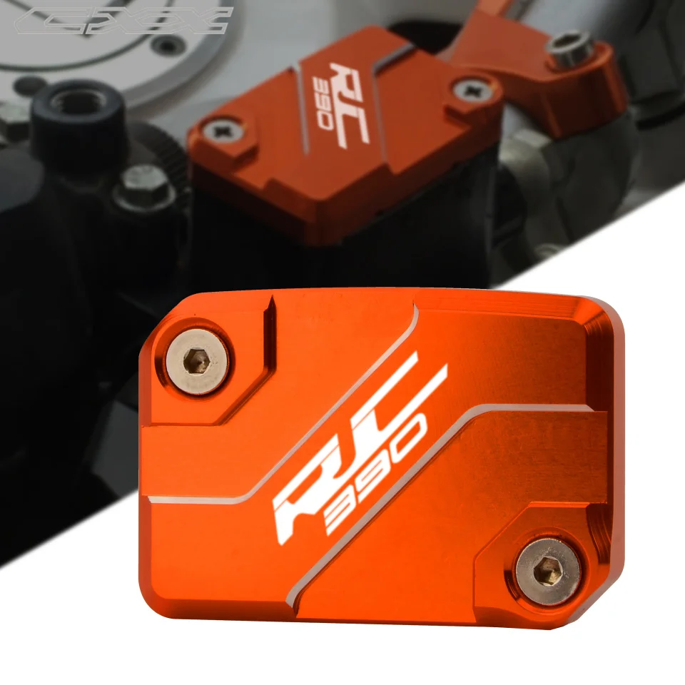 Оранжевый черный CNC Передняя Тормозная жидкость Крышка Резервуара Крышка для KTM RC390 RC 390