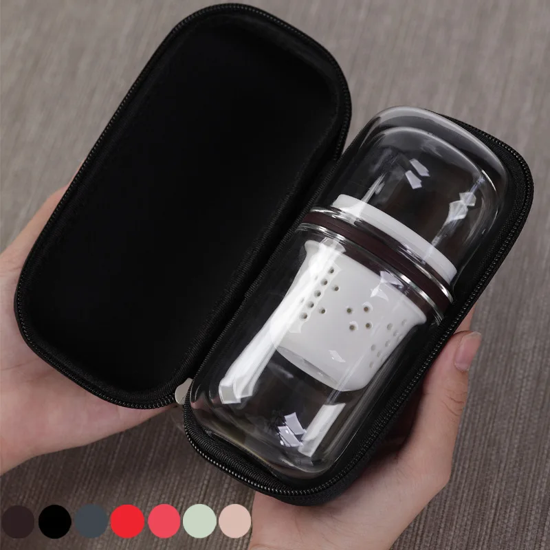 

High-grade multi-function ceramic with lid filter tea set a pot of travel portable office leisure home tea essential