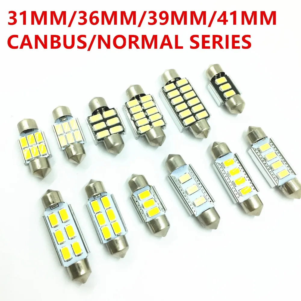 CLEARANCE SALE!31/36/39/41MM CANBUS 5630 5730 led car Interior Bulbs