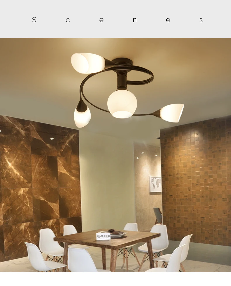 DX Sphere Flower  Led Chandelier (1)