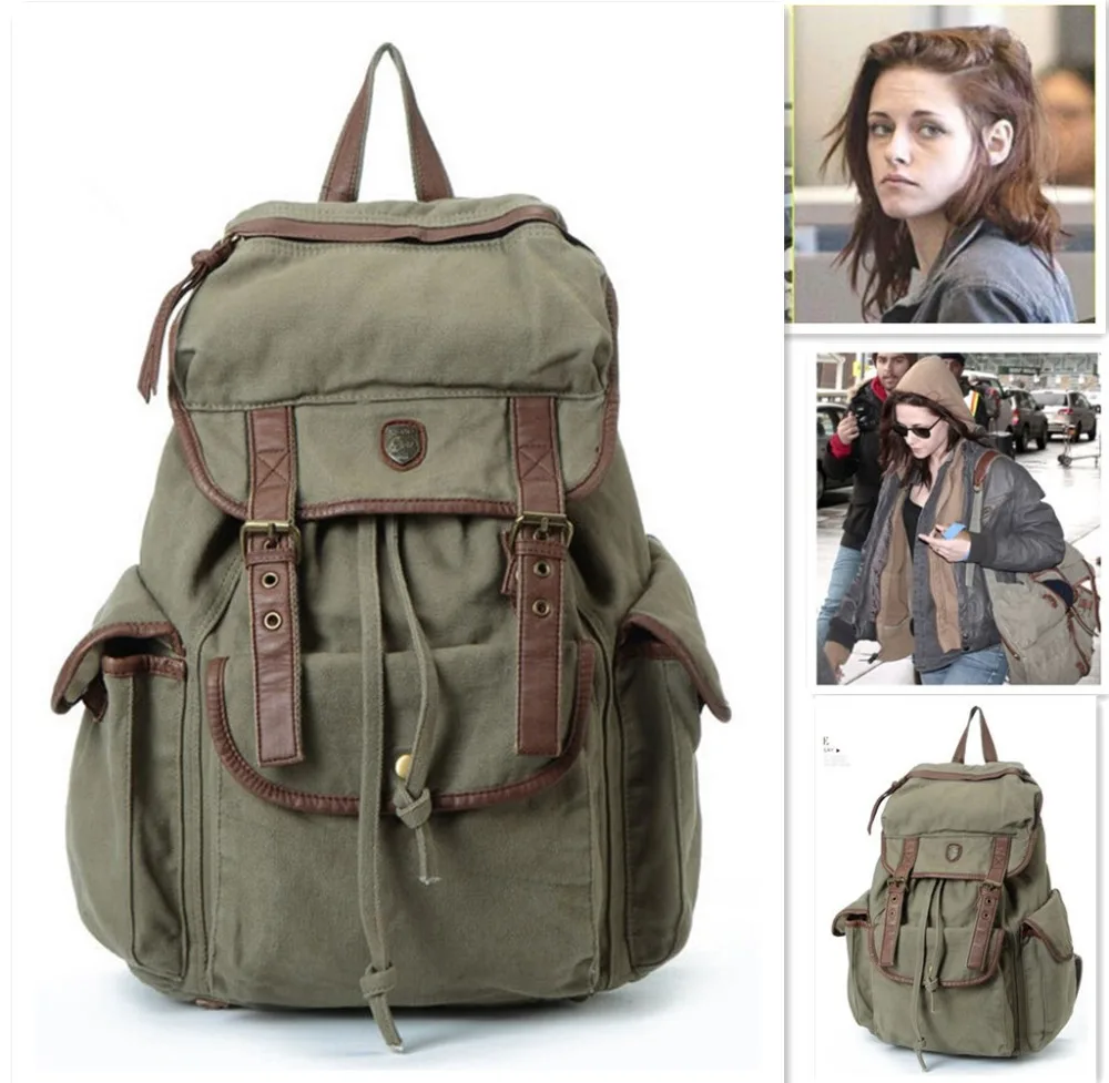 Buy New Vintage Backpack Women canvas Shoulder Bag