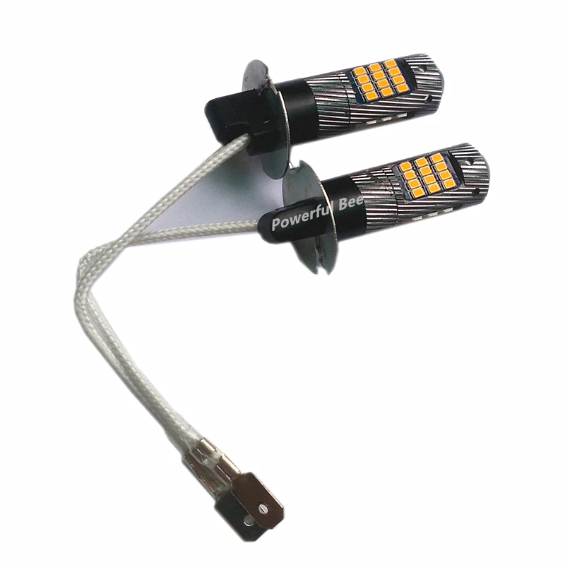 2 шт. Автомобильные светодиодные лампы H3 42SMD 9 5 Вт для Mazda 6 2003 15 Corolla 10|Автомобильная